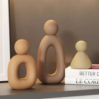 Simple Family Statue Modern Style Home Decor Hollow Sculpture Nordic Living Room Ornaments Bedroom Decoration Figurines Gift Lootquake LLC