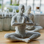Yoga Man Meditating Abstract Statues Sculptures Yoga Figurine Nordic Living Room Home Decor Decoration Desk Ornaments Decor  ﻿