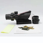 Hunting A*OG 4x32 Fiber Illuminated Red Chevron Scope THRIXINE