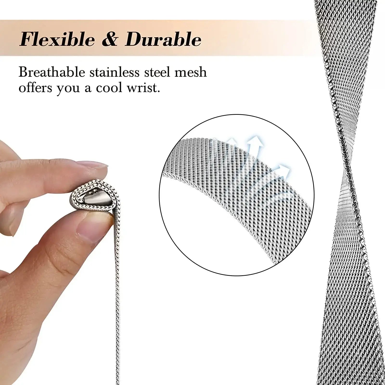Fitbit Charge 5 6 Stainless Steel Magnetic Band - Stylish Durable - SJB-DIAMOND ELITES