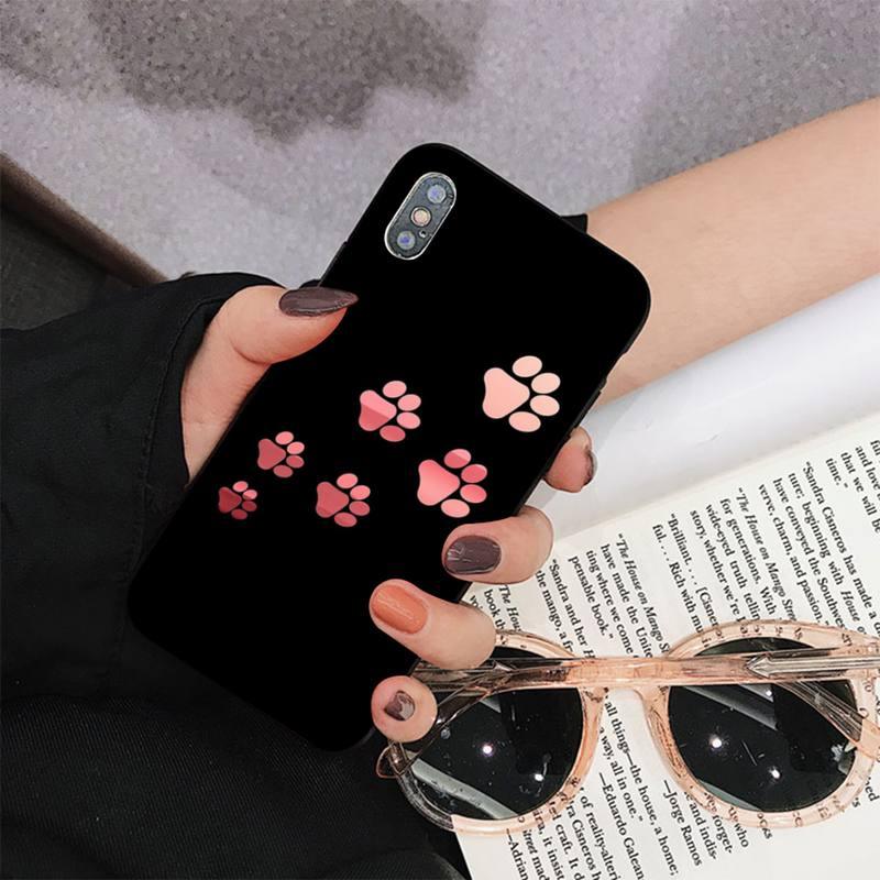 Dog Paw Phone Case For Iphone 11 12 13 Mini Pro Max 8 7 6 6s Plus X 5 S Se 2020 Xr Xs 10 Case Paw Print Heart Pet Lovers Stevvex