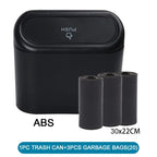 Car Trash Can (with Lid) Contains 60 (300) Garbage Bags, Small Car Trash Can, Leak-proof Mini Car Accessories Lootquake LLC