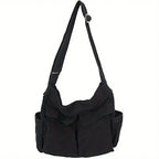 Women's School Messenger Bags For Women Shoulder Ladies Designer Handbag Solid Large Capacity Casual Canvas Shoulder Female Bags