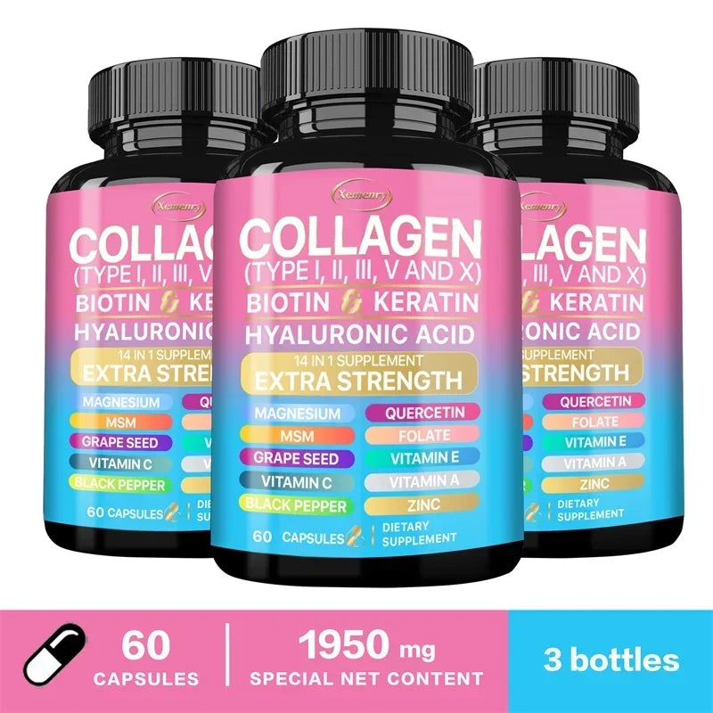 Collagen Supplement - Supports Skin Care, Nails, Hair, Antioxidants and The Immune System Lootquake LLC
