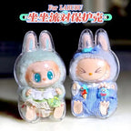 LABUBU V1 V2 transparent protective shell macaron standing protective cover dust cover doll labubu protector case Lootquake LLC