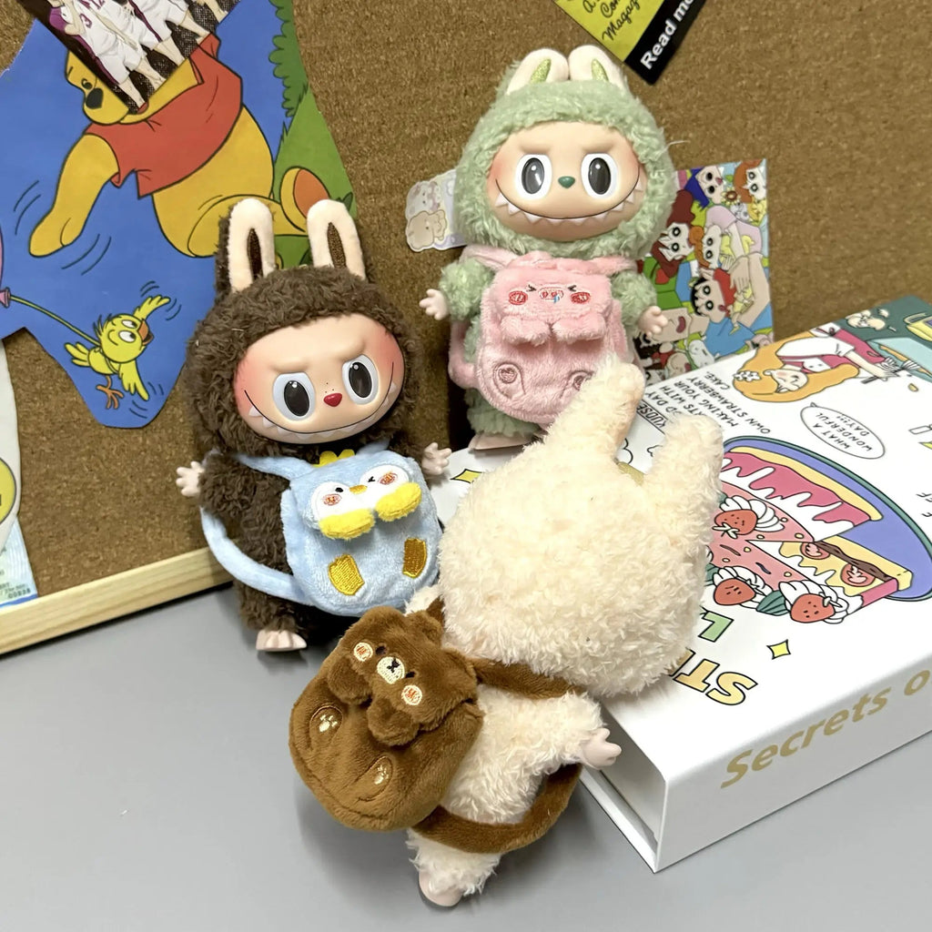 Animal Style 17Cm Labubu Backpack Hand-made Clothes Matching Doll Backpack Multiple Styles Replacement Doll Clothing Accessories Lootquake LLC