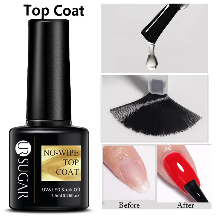 UR SUGAR 7.5ml Nude Glitter Color Gel Nail Polish Winter Warm Color Series Semi-permanent Varnish Professionals Manicure
