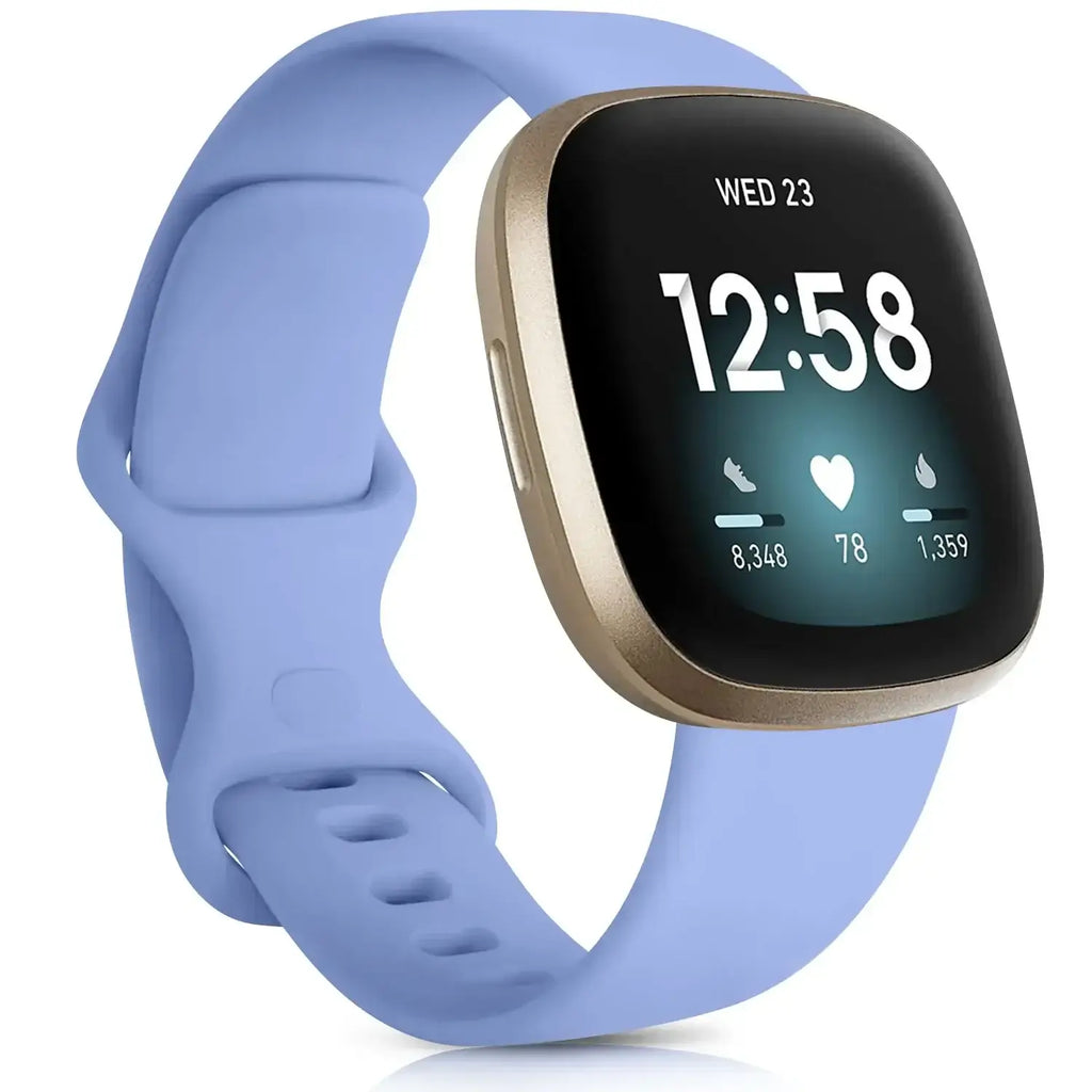 Fitbit Versa & Sense Silicone Bands - Lightweight Minimalist Design - SJB-DIAMOND ELITES