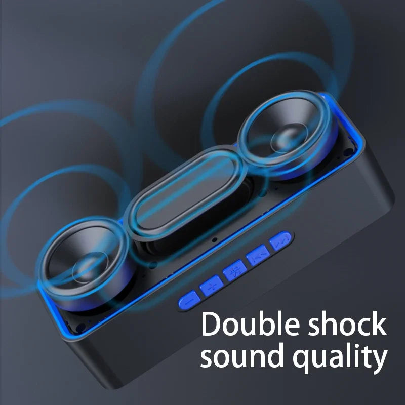 S11 Bluetooth Small Speaker Music Player Stereo USB TF Card Home Outdoor Sports Portable Mobile Phone Car Subwoofer Big Battery Lootquake LLC