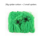 Halloween Decorations Artificial Spider Web Stretchy Cobweb Scary Party Halloween Decoration for Bar Haunted House Scene Props Lootquake LLC
