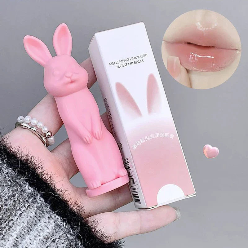 Lip Balm Cute Rabbit Moisturizing Lipstick  Color Changing Moisturizing and Anti Cracking Lipstick Four-Color Rabbit Cosmetics Lootquake LLC