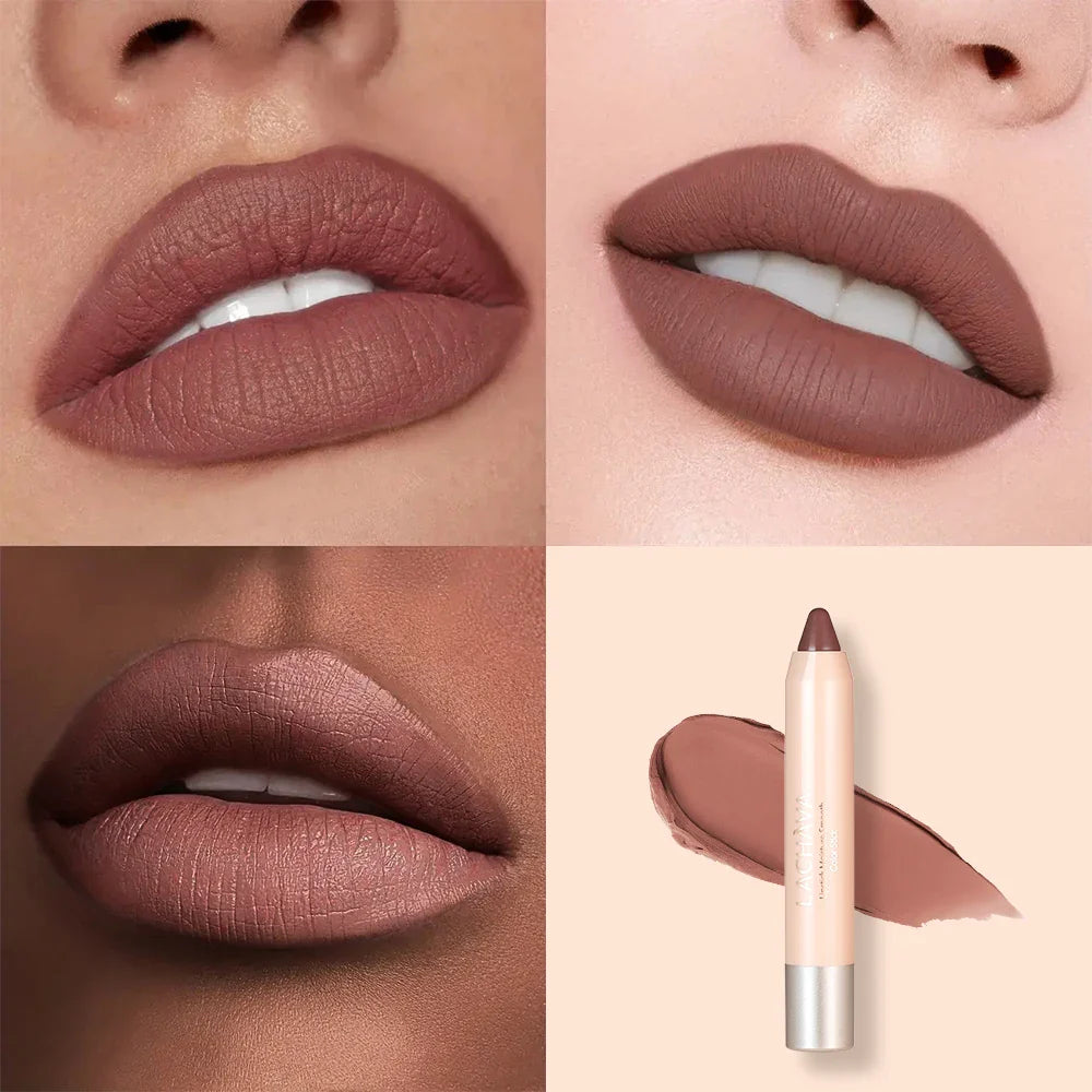 Long Lasting Hydrating Lipstick - Natural Look, Creamy Texture, All Skin Types Compatible, High Pigment Range with Brown, Moistu Lootquake LLC
