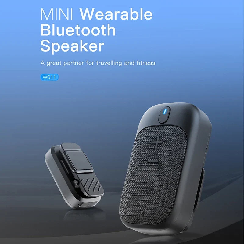 Wearable Bluetooth Speaker Outdoor Speaker Portable Bluetooth Call Speaker with Magnetic Bracket  for Biking, Hiking, Running Lootquake LLC