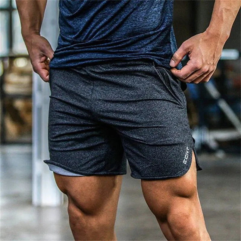 Cotton Casual Shorts Men Gym Fitness Running Sportswear - SJB-DIAMOND ELITES
