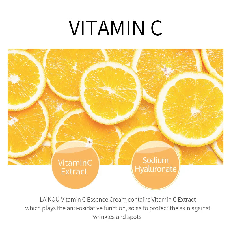 Vitamin C Facial Cream for Hydrating Moisturizing Whitening and Brightening Repair Anti-aging Essence Facial Skin Care Contains Lootquake LLC