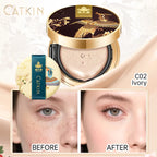 Catkin Phoenix Cushion Foundation Full Coverage, Sheer Satin Finish, Refill Included, Light Beige Lootquake LLC