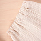 Summer Kids Cotton Casual 2pcs Toddler Girls Solid Color Sleeveless Top + Ruffle Pants Set Comfortable Fashion Hot Sale