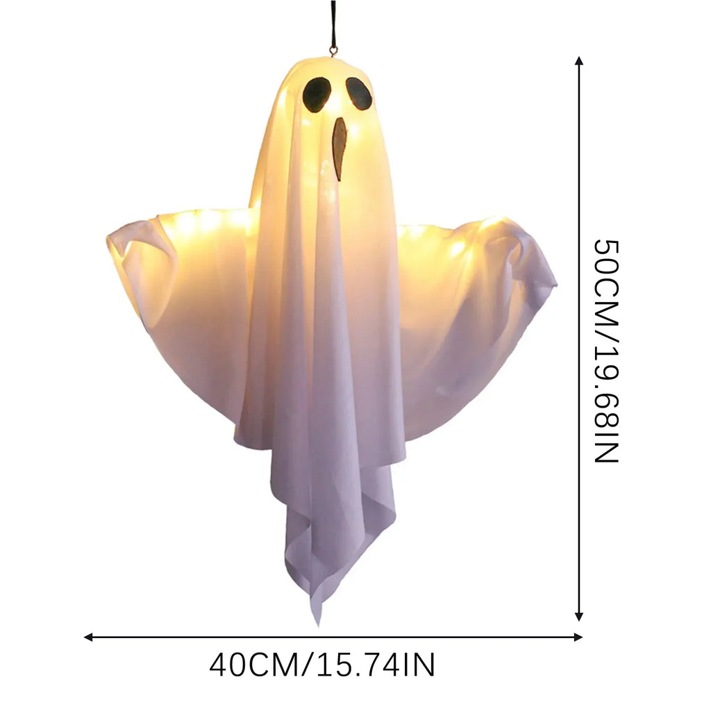 Halloween Ghost Hanging Decorations Halloween Hanging Light Up White Flying Ghosts Tree Window Wall Scary Ornament 50X40cm Lootquake LLC