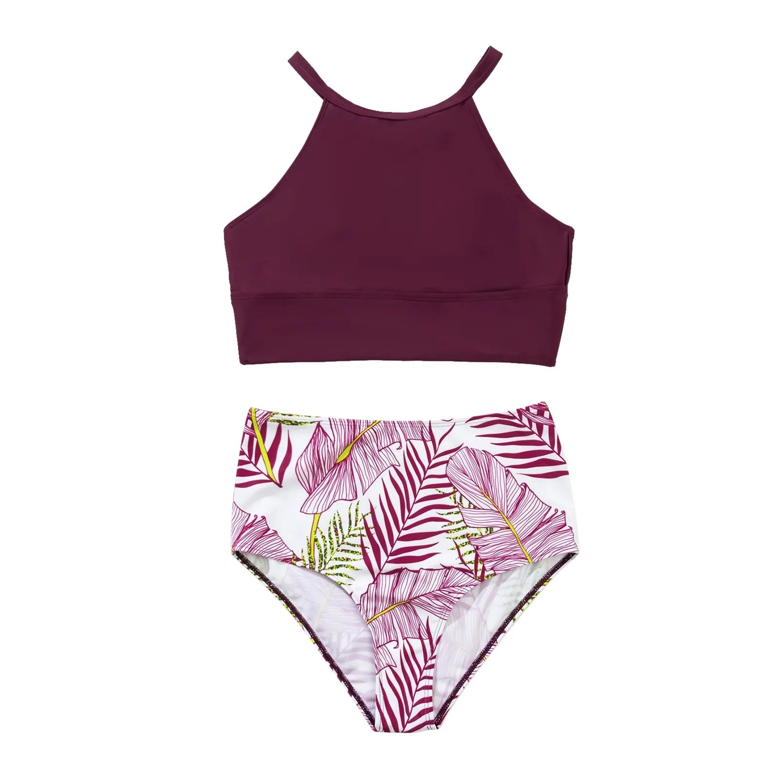 Leopard Luxe: High Waist Bikini Set