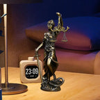 Imitation Copper Sculpture Of The Goddess Of Justice Classroom Desk Resin Ornaments Statue Of The Goddess Of Justice For Teacher