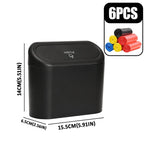 ABS square garbage bin, car mini garbage bin, suspended car dust storage box Lootquake LLC