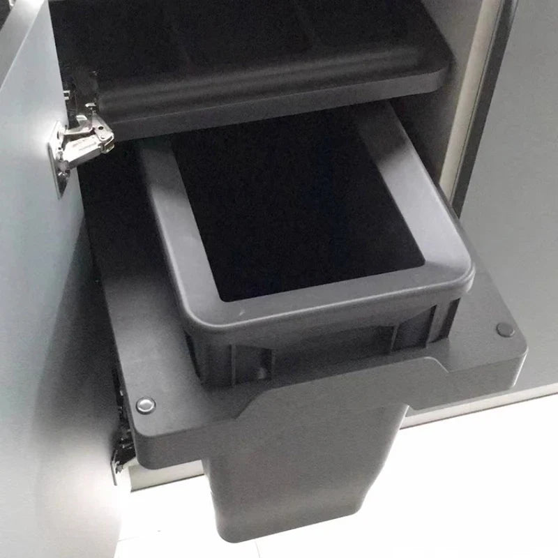 Large Capacity Waste Bins Food Waste Trash Can Kitchen Recycle Dustbin Built-in Cleaning Litter Bins Garbage Disposal Tools Lootquake LLC