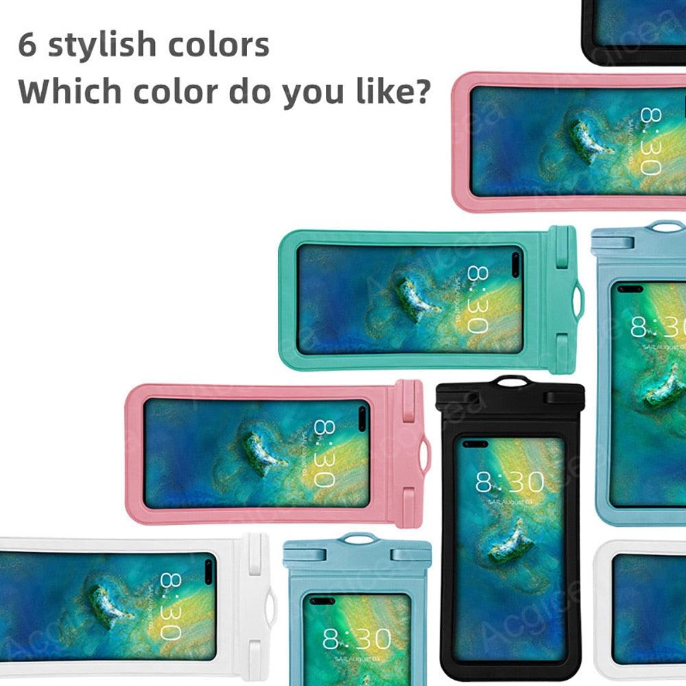 Waterproof Phone Case Pouch Protector For iPhone Cell Phone Cover Underwater Case Universal Water Proof Bag Waterproof Case Cellphone Pouch for iPhone 13 Pro Max Case & Strap Stevvex