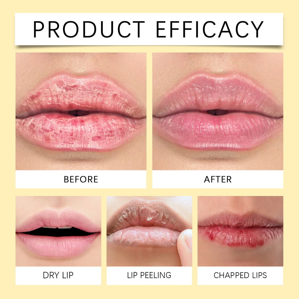 Vitamin C Remove Dark Lip Balm Lighten Melanin Lip Mask Exfoliating Fade Lip Lines Dead Skin Moisturize Brighten Repair Lip Care Lootquake LLC