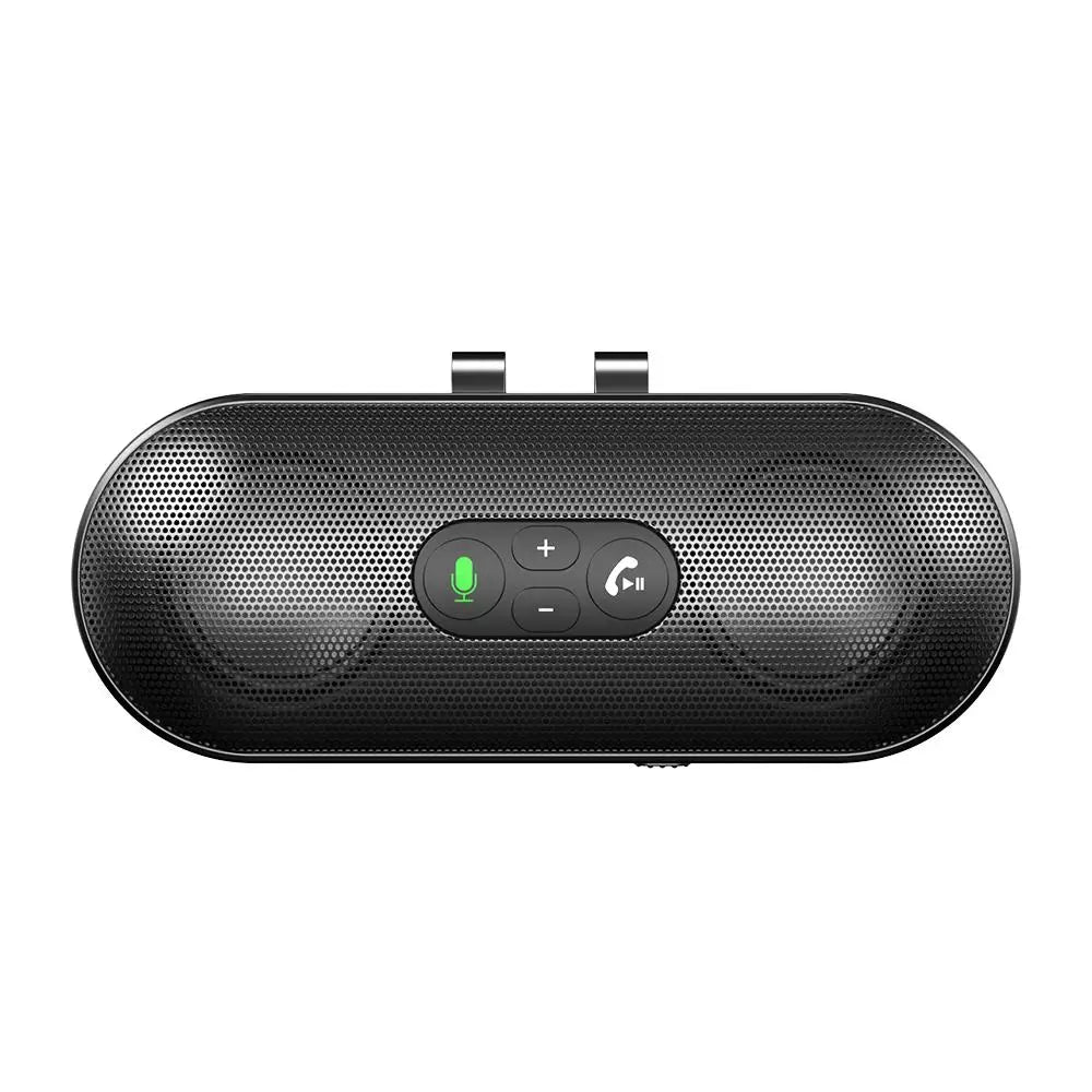 Bluetooth 5.4 Speaker Handsfree Car Kit Sun Visor Clip Wireless Audio Receiver Speakerphone Loud Music Player Dual Microphone Lootquake LLC