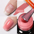 UR SUGAR Blue Color Rubber Base Gel Nail Polish Gold Glitter Base Gel Top Coat Soak Off UV LED Gel Nail Art Varnish Manicure Lootquake LLC
