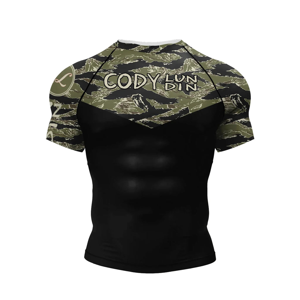 Men's Compression Short Sleeve Athletic T-Shirts - SJB-DIAMOND ELITES