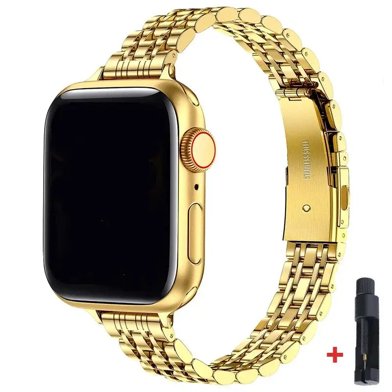 Apple Watch Stainless Steel Band - Sleek Durable Style - SJB-DIAMOND ELITES