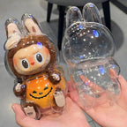 LABUBU Have A Seat Transparent Case Labubu Plastic Case Backpack Charms Lootquake LLC