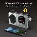 Wireless Bluetooth5.4 Speakers 87.5-108MHz Portable FM Radio Outdoor Radio MP3 Music Player Support Earphone TF Card Video Clock Lootquake LLC