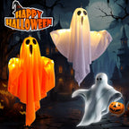 Spooky Ghost Halloween Decor Waterproof Halloween Glowing White Ghost Glowing Door Hanging Ghost for Halloween Garden Home Decor Lootquake LLC