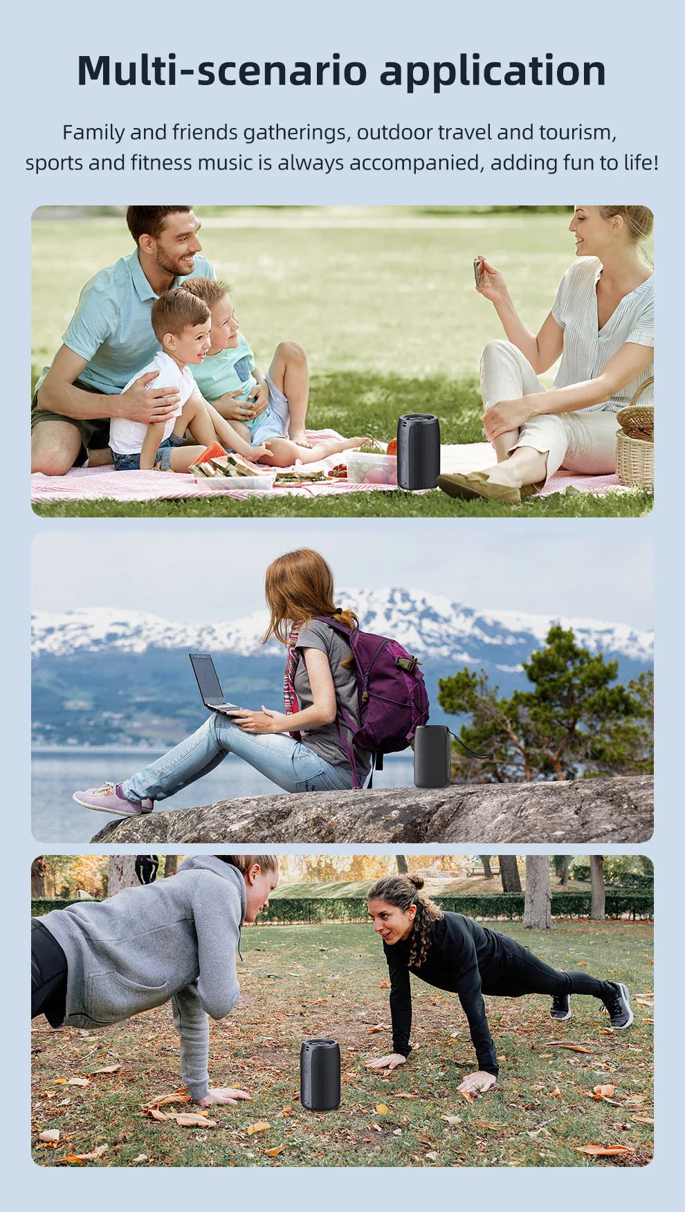 Subwoofer Bluetooth Speaker Portable Mini Wireless Woofer Small Waterproof AUX PC Computer Powerful Sound Box Music Caixa De Som Lootquake LLC