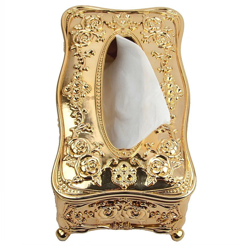 Luxury Continental Acrylic Tissue Box Kitchen Tissue Storage Box Handkerchief Toilet Tissue Holder Home Storage Supplies Lootquake LLC