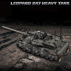 Military WW2 MOC Leopard 2A7 Army Main Battle Tank Soldiers Building Blocks Bricks M1 T90M Tank Set For Children Boys Gifts Lootquake LLC