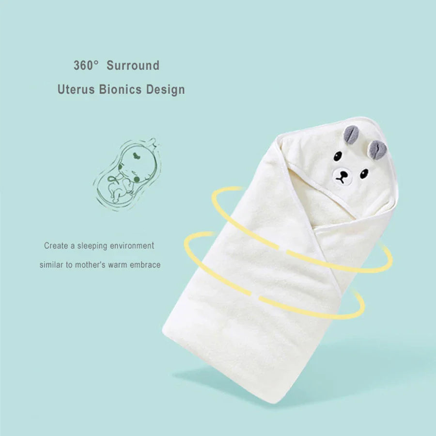 Toddler Bathrobe Infant Bath Towel Boy Girl Blankets Swaddle With Hood Cartoon Coral Fleece Towel Blanket Newborn Kids Bedding Lootquake LLC
