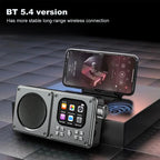 Wireless Bluetooth5.4 Speakers 87.5-108MHz Portable FM Radio Outdoor Radio MP3 Music Player Support Earphone TF Card Video Clock Lootquake LLC