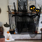Halloween Decoration Black White Creepy Cloth Spooky Gauze Fabric Window Door Cover Scary Party Horror House Props Hallow Favors Lootquake LLC