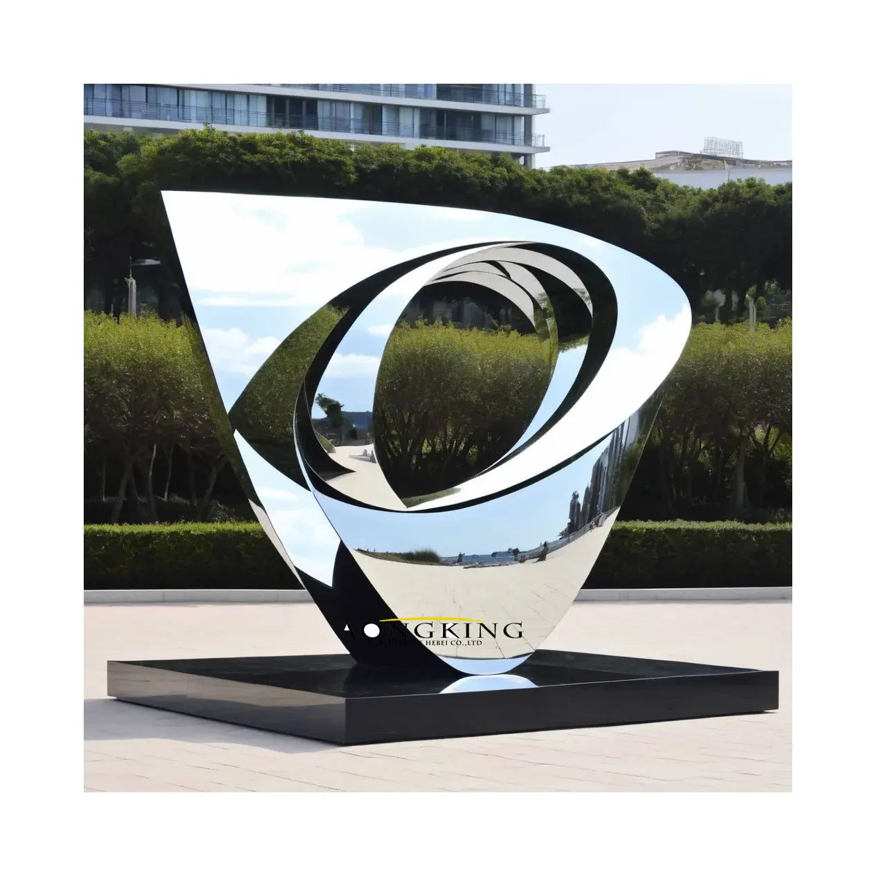 Garden Art Design large sculpture stainless steel statue hand-shaped statue