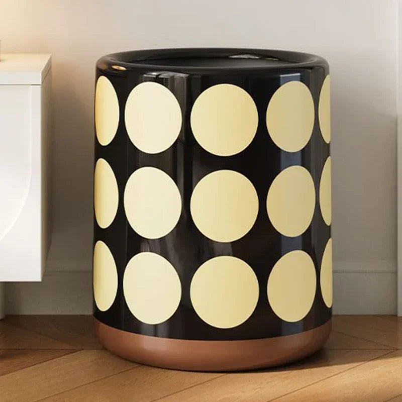 Trash Can Double Layer Large Trash Bin Living Room Modern Wastebasket Bedroom Kitchen Litter Bins Retro Garbage Bin Cleaning Lootquake LLC
