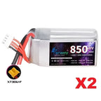 1/2/3PCS TERANTY 3S 11.4V Lipo Battery 850mAh 100C HV With XT30 T XT60 Plug For RC FPV Drone Quadcopter Helicopter Airplane