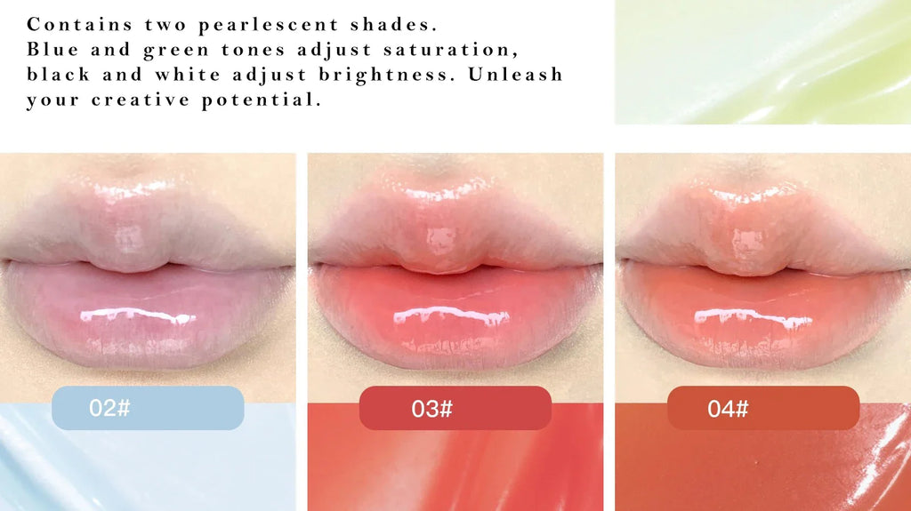 FLORTTE 10-Color Lip Palette Lip Gloss and Lipstick Glossy Moisturizing Pigmented Multifunctional Easy to Apply Lootquake LLC