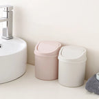 Universal Waste Bin With Lid Desktop Office Organizer Storage Home Garbage Basket Container Table Trash Bin Small Trash Can Lootquake LLC
