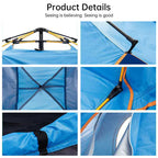 QuickSet Oasis: Auto Tent for 2-4, Rain & Sun Ready! THRIXINE