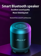 Wireless Bluetooth Speaker AI Intelligent Artificial Voice Control Insert Card Small Audio Mobile Phone Computer Desktop Lootquake LLC