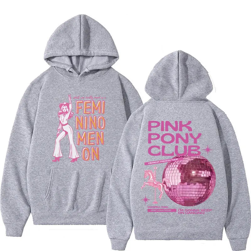 Chappell Roan Midwest Princess Tour Women Hoodie Print Pullover Hooded Rapper Hip Hop Singer Fleece Men Sweatshirt Gift for Fans