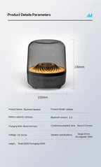 Portable Bluetooth 5.3 Breathing Lamp Speakers 3D Hi-Fi  Audio Subwoofer Outdoor Loudspeaker Music Surround Bass Box Speaker Lootquake LLC